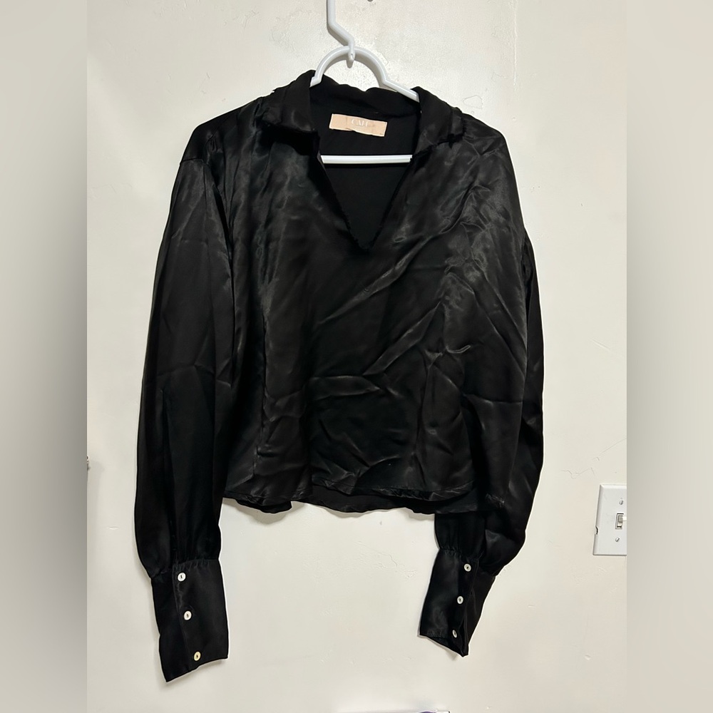 CALI Dreaming XS/S — Designer Boho‎ / Resort Wear / Made in CA” black pullover